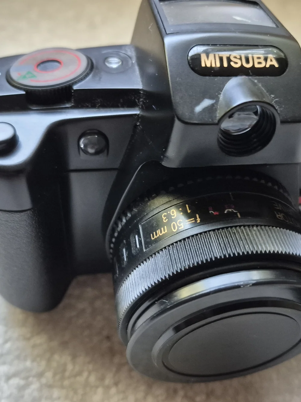 Black SLR Camera with Lens - Black